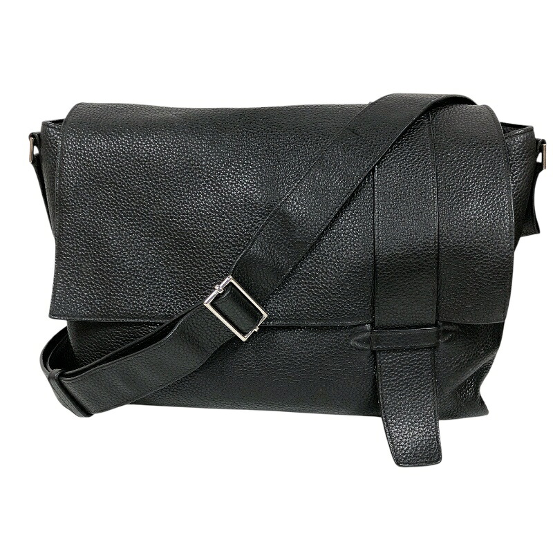 エルメス HERMES HERMES　サックアルフレッド35 □M刻　(2009年製) ブラック シルバー金具 トリヨンクレマンス メンズ ショルダーバッグ【中古】｜OKURA（おお蔵）店