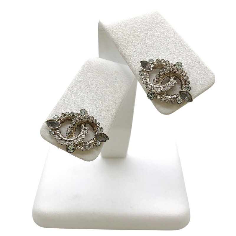シャネル CHANEL ココマークピアス ストラス/メタル ジュエリー【中古】|OKURA(おお蔵)店