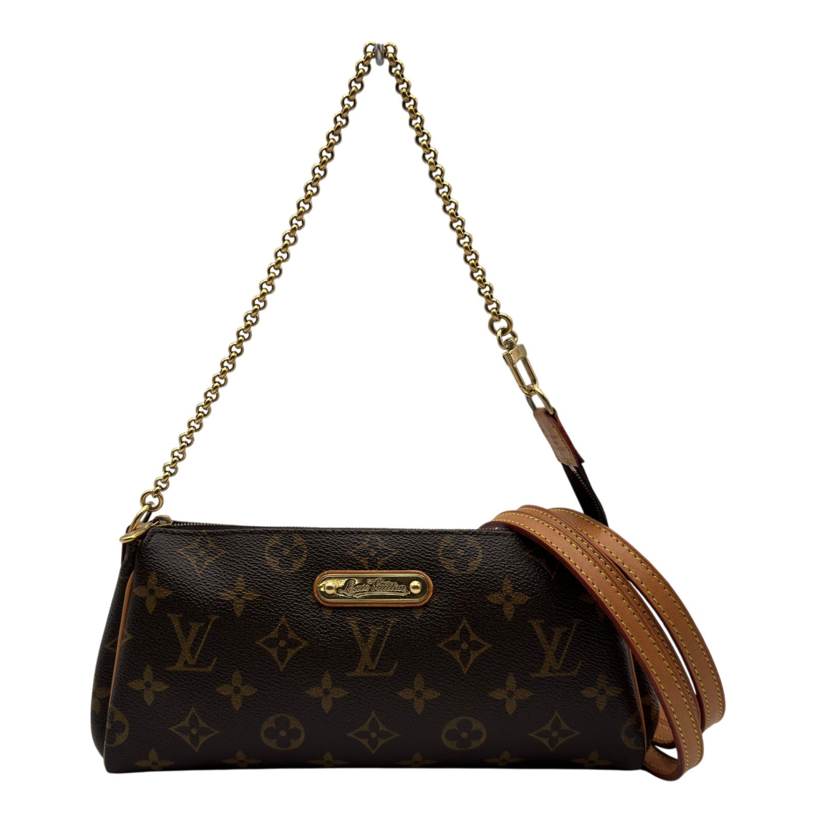 ルイ・ヴィトン LOUIS VUITTON エヴァ M95567 ブラウン モノグラム/レザー レディース ショルダーバッグ【中古】｜OKURA（おお蔵）店