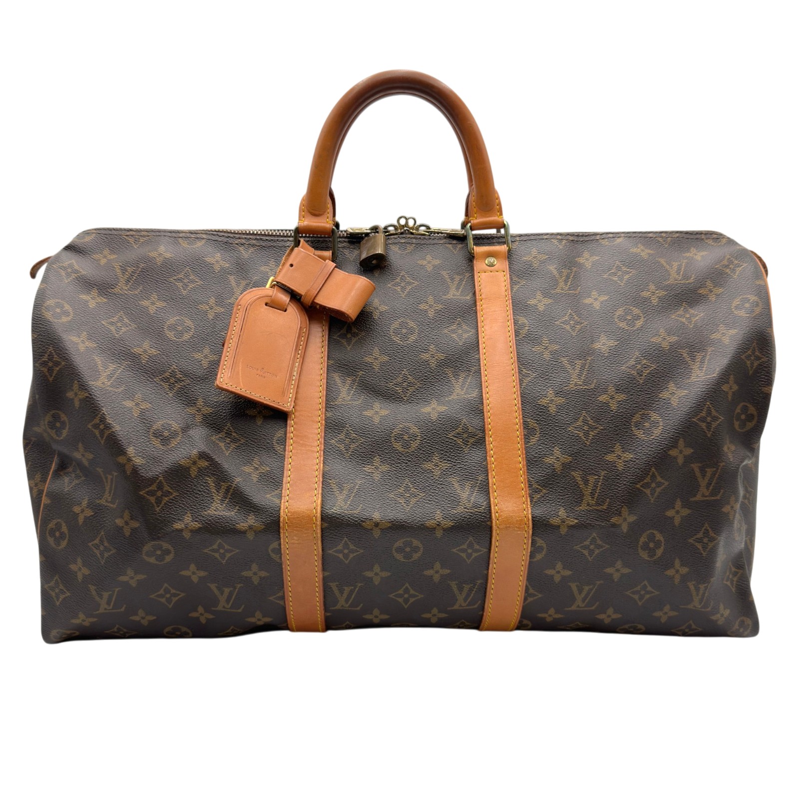 ルイ・ヴィトン LOUIS VUITTON キーポル50 M41426 ブラウン モノグラムキャンバス ユニセックス ボストンバッグ【中古】|OKURA(おお蔵)店