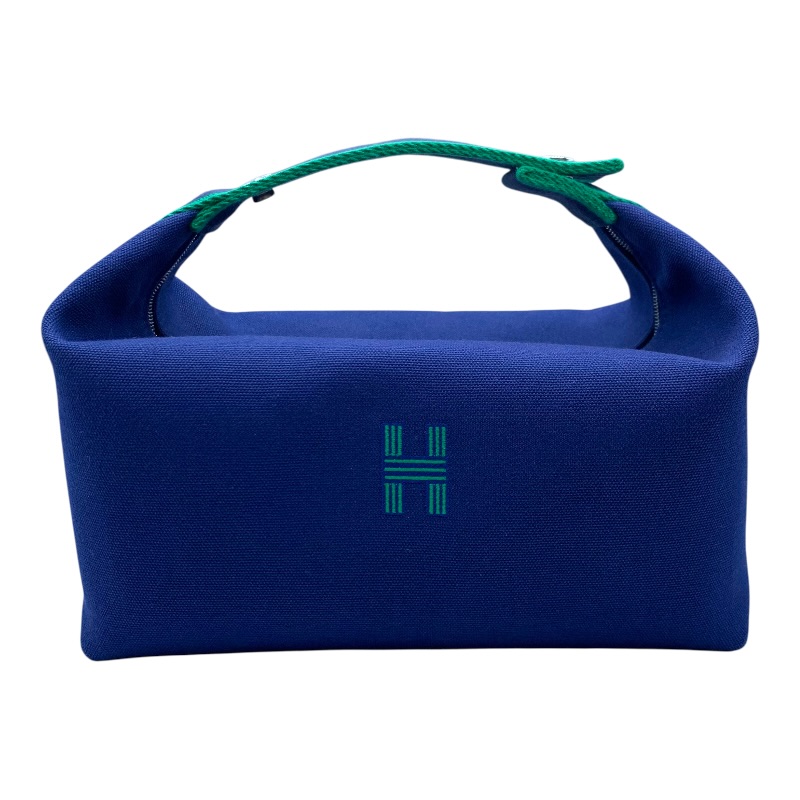 エルメス HERMES ブリッドアブラックGM ブルー トワル レディース ハンドバッグ【中古】｜OKURA（おお蔵）店