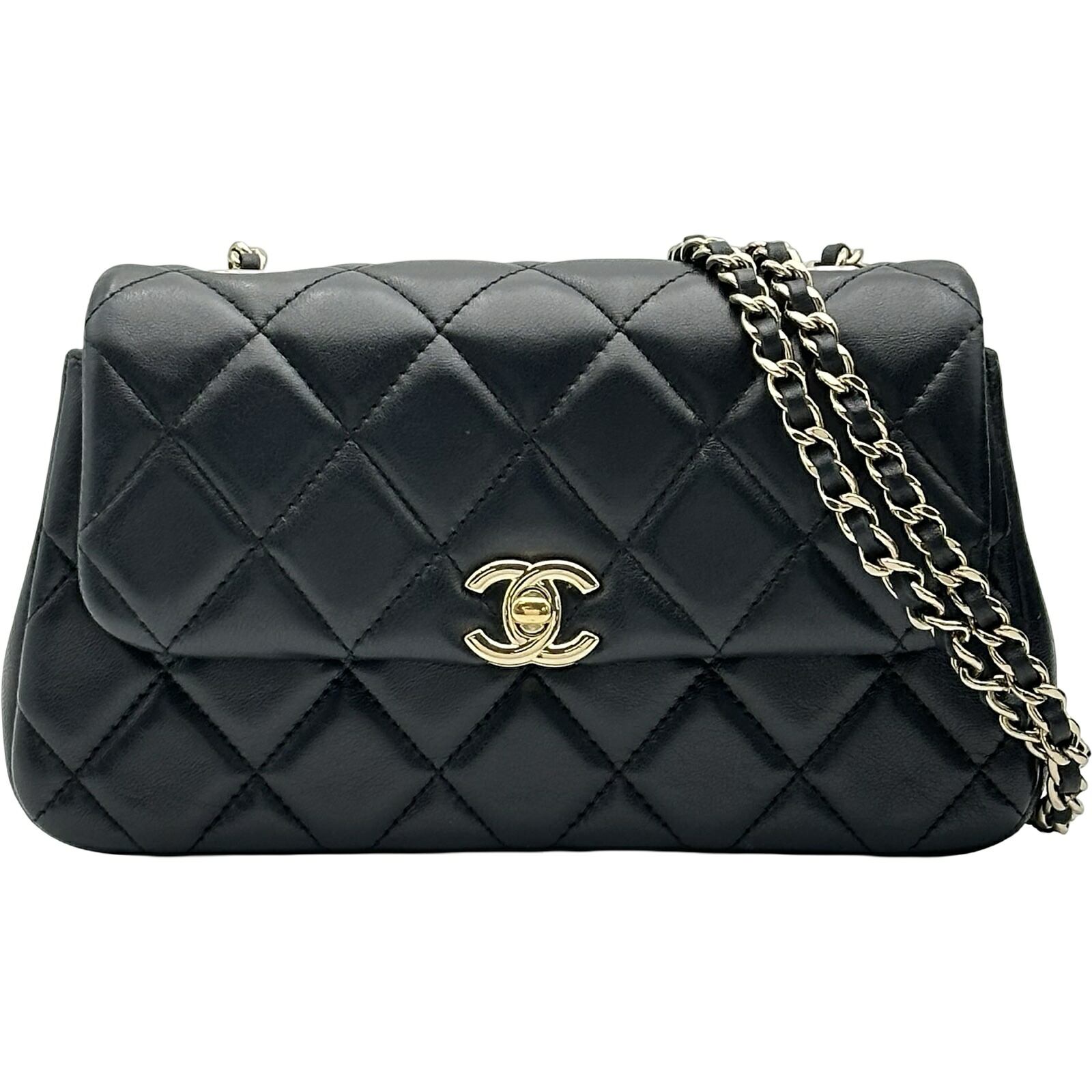 シャネル CHANEL マトラッセ チェーンショルダー AS4066 ブラック ゴールド金具 ラムスキン レディース ショルダーバッグ【中古】|OKURA(おお蔵)店