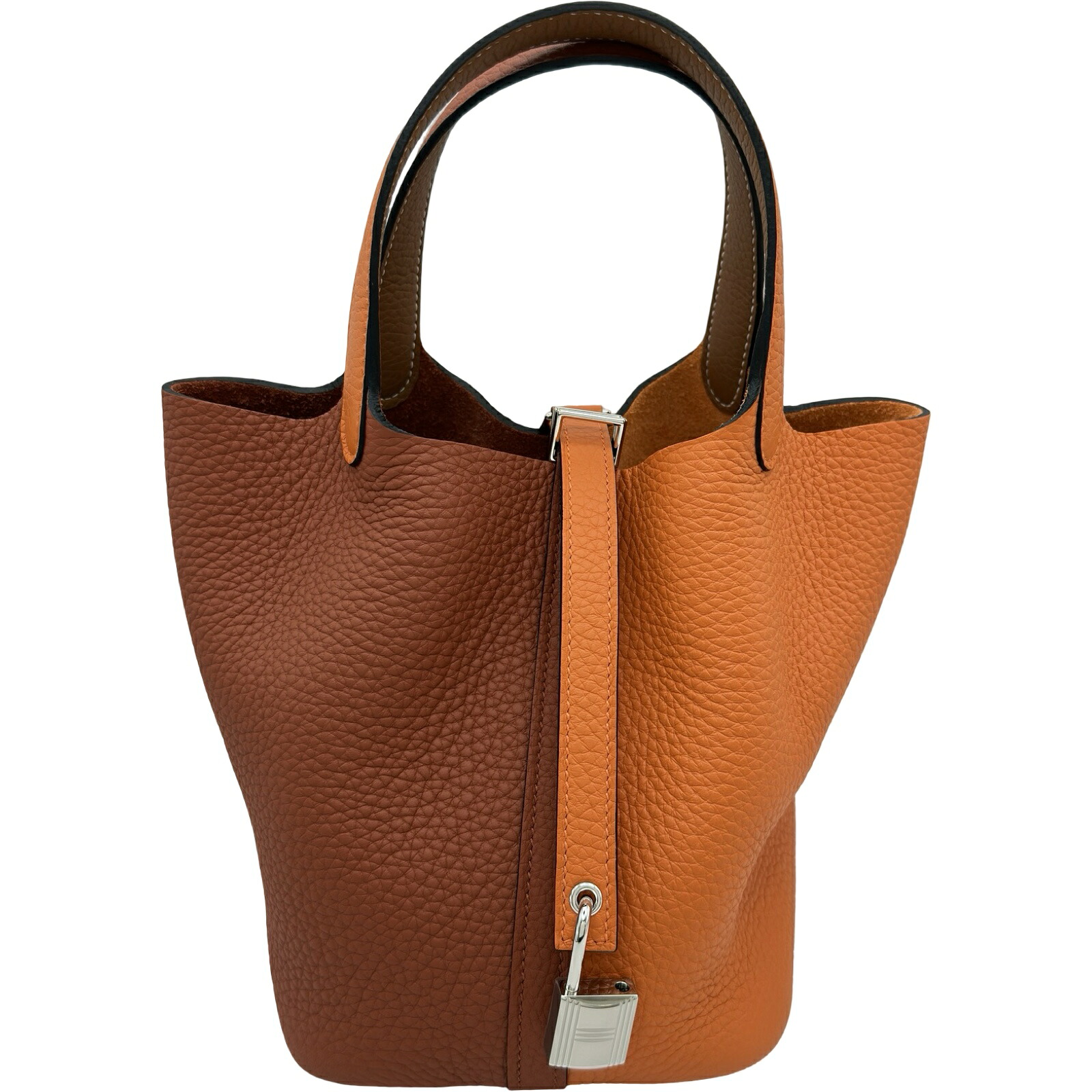 エルメス HERMES ピコタンロックPM カザック G刻印 オレンジ/キュイーブル/ゴールド トリヨン レディース ハンドバッグ【中古】｜OKURA（おお蔵）店 357,300円