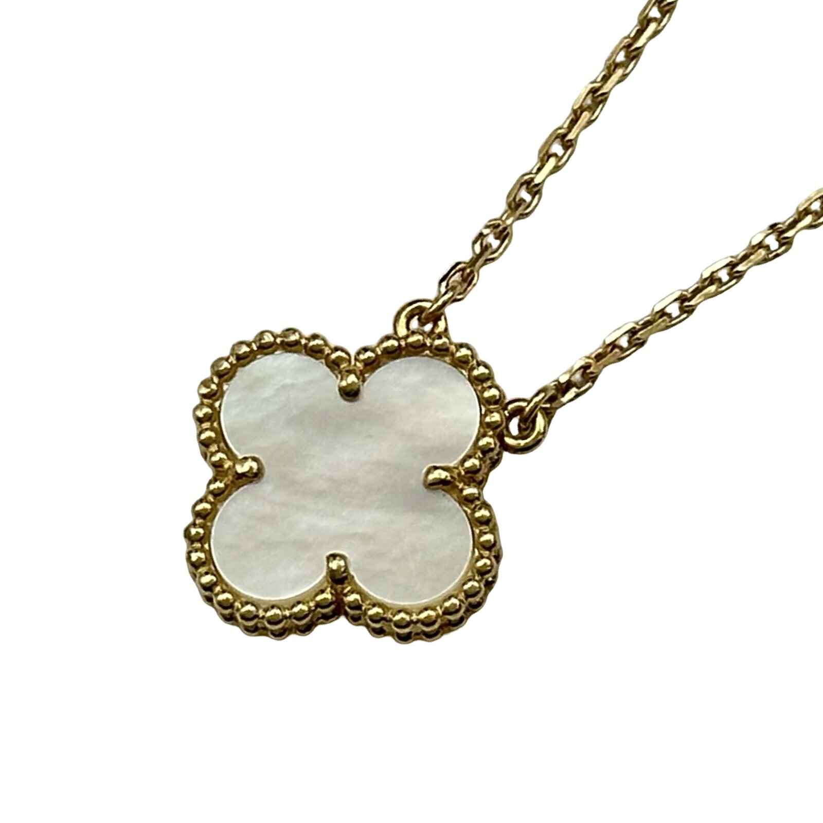 ヴァンクリーフ&アーペル Van Cleef & Arpels ヴィンテージアルハンブラネックレス ゴールド Au750 マザーオブパール ジュエリー【中古】|OKURA(おお蔵)店