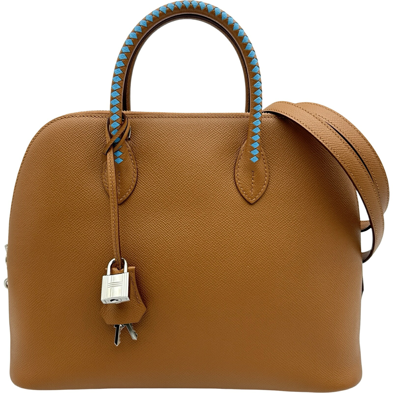 エルメス HERMES ボリード1923 30 トレサージュ C刻印 ゴールド シルバー金具 エプソン レディース ハンドバッグ【中古】｜OKURA（おお蔵）店