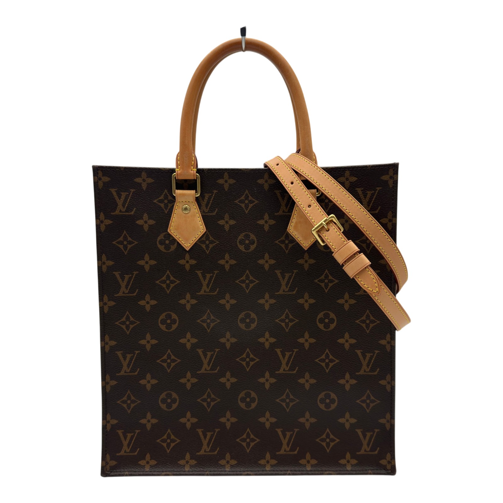 ルイ・ヴィトン LOUIS VUITTON サックプラPM M40806 ブラウン モノグラム/レザー レディース ショルダーバッグ【中古】｜OKURA（おお蔵）店