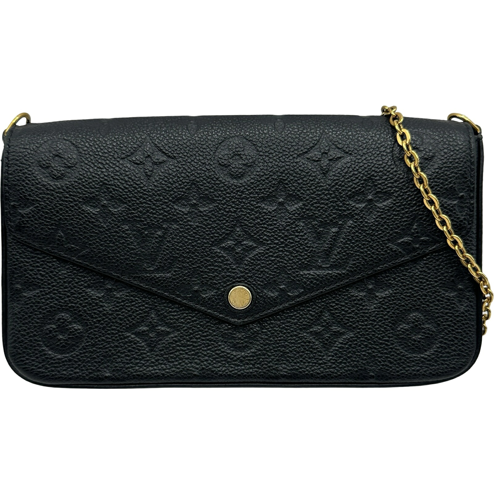 ルイ・ヴィトン LOUIS VUITTON ポシェット・フェリシー M64064 ブラック モノグラム・アンプラント レディース ショルダーバッグ【中古】｜OKURA（おお蔵）店 87,450円