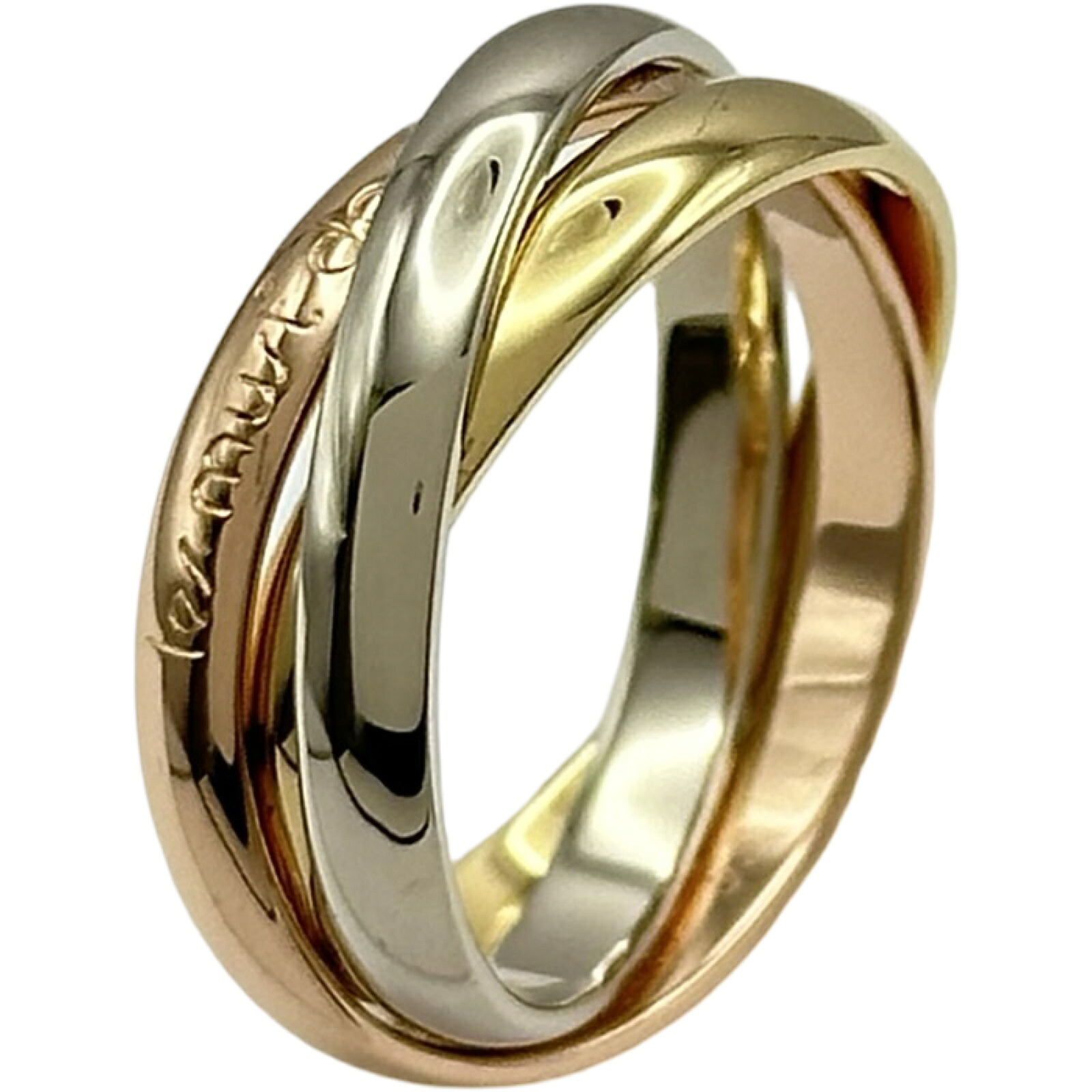 カルティエ Cartier トリニティリング ゴールド/ホワイトゴールド/ピンクゴールド 750 ジュエリー【中古】｜OKURA（おお蔵）店