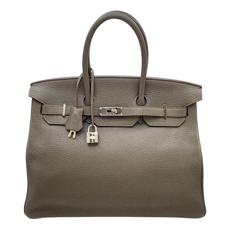 エルメス HERMES バーキン35 □Q刻印 トープ SV金具 トリヨン レディース ハンドバッグ【中古】｜OKURA（おお蔵）店