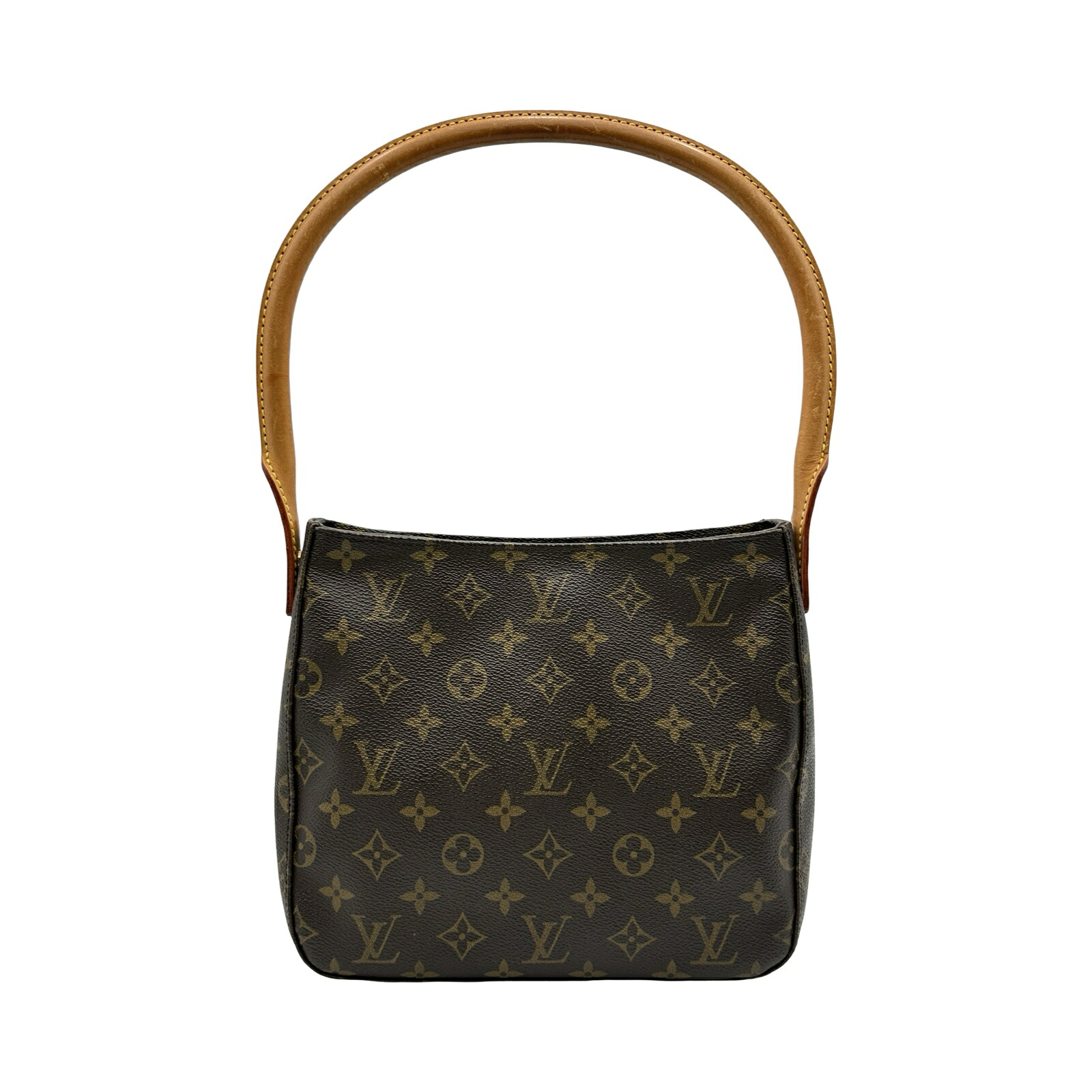 ルイ・ヴィトン LOUIS VUITTON ルーピングMM M51146 ブラウン モノグラムキャンバス レディース ショルダーバッグ【中古】｜OKURA（おお蔵）店