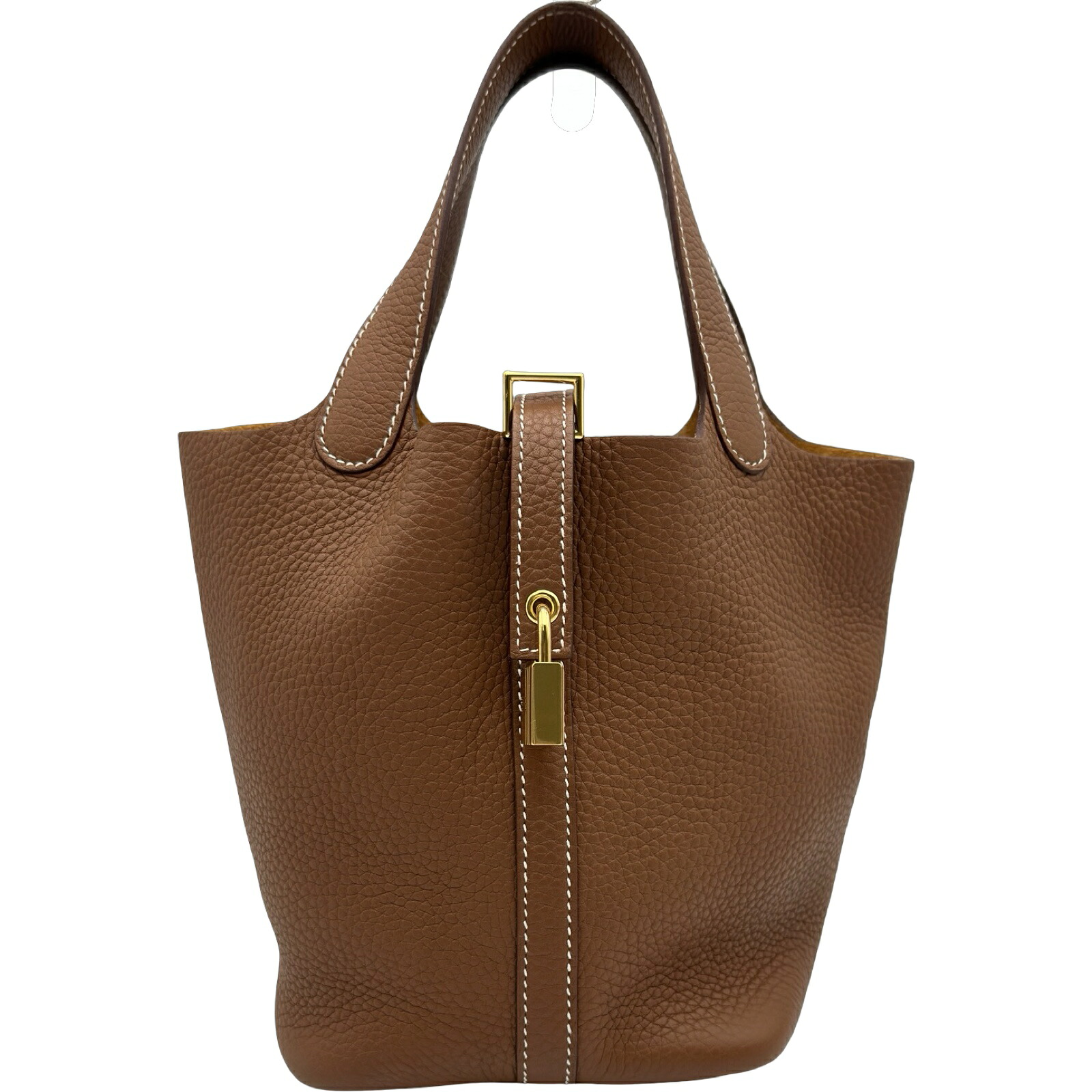 エルメス HERMES ピコタンロックPM K刻印 ゴールド ゴールド金具 トリヨンクレマンス レディース ハンドバッグ【中古】|OKURA(おお蔵)店