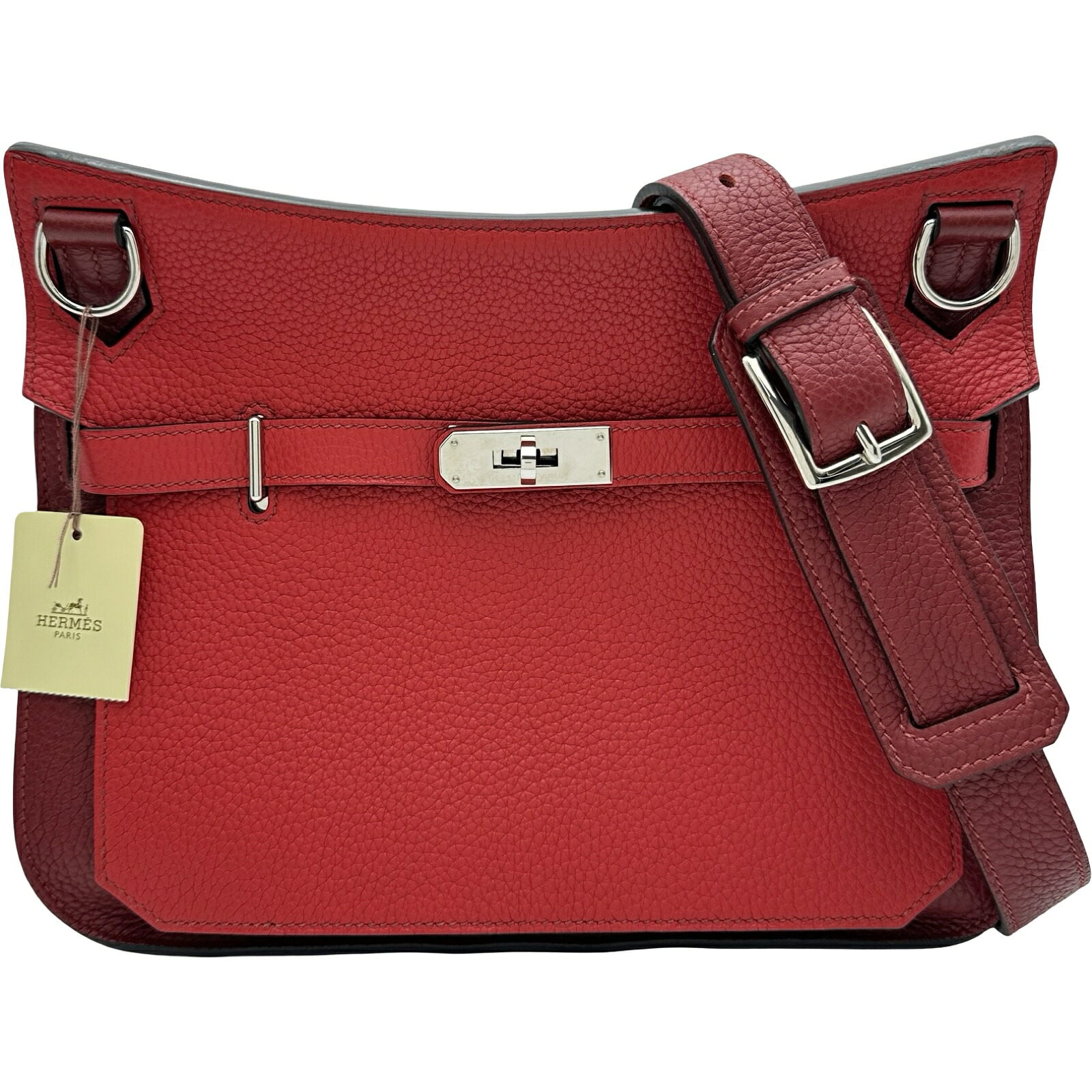 エルメス HERMES ジプシエール28 ?R刻印 ルージュカザック/ルーズアッシュ シルバー金具 トリヨンクレマンス レディース ショルダーバッグ【中古】｜OKURA（おお蔵）店