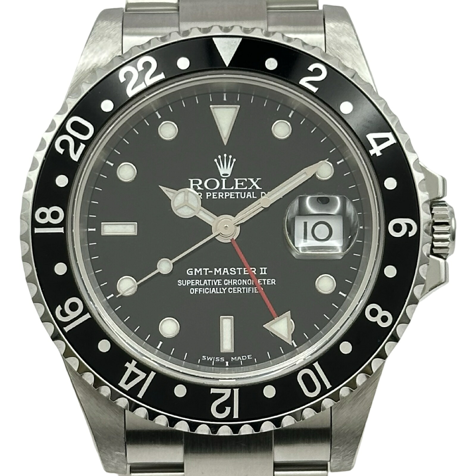ロレックス ROLEX GMTマスター2 16710 ブラック ステンレススチール 自動巻き メンズ 腕時計【中古】｜OKURA（おお蔵）店