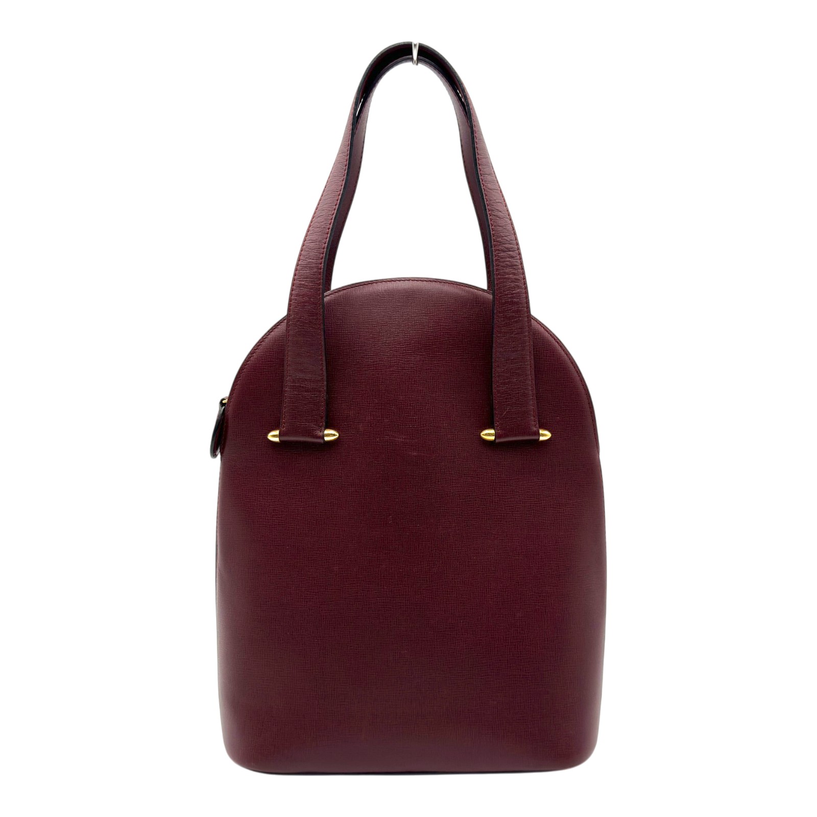 カルティエ Cartier マストライン トートバッグ ボルドー レザー レディース トートバッグ【中古】｜OKURA（おお蔵）店