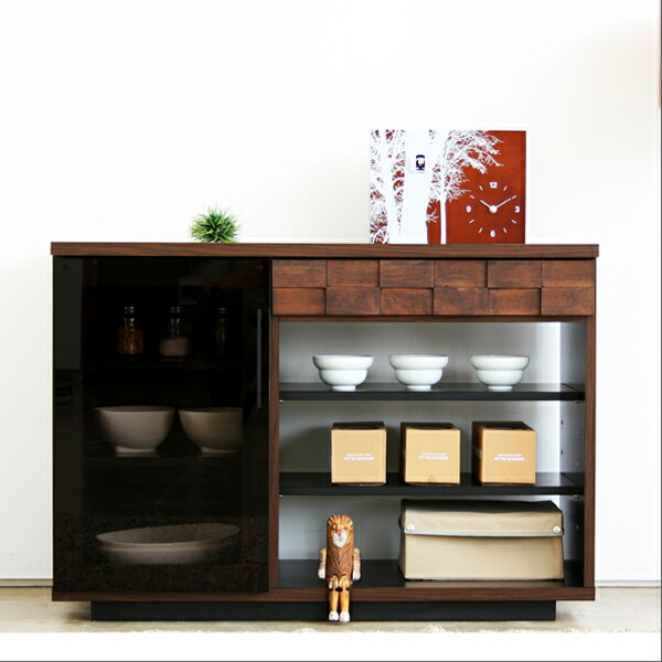 Auc Orangeinterior Cabinet Width 100 Cm Dark Brown Domestic Cabinet Width 100 Cm Dark Brown Domestic Multia Decorative Shelf Sideboard Counter Storage Arrangement