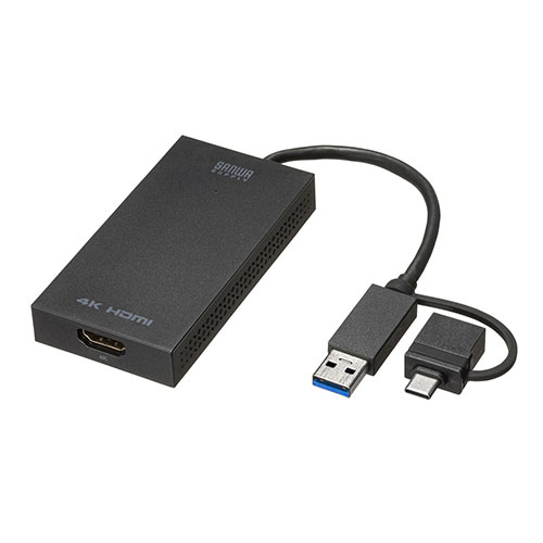 【楽天市場】サンワサプライ USB A/Type-C両対応HDMIディスプレイアダプタ(4K/30Hz対応) USB-CVU3HD4：西新