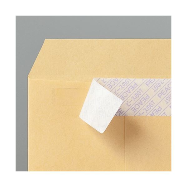 ピース R40再生紙クラフト封筒テープのり付 角1 703 1箱（500枚） 85g