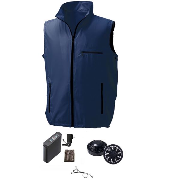 インナーキャリアポリコットン（男性用）ネイビー S F-500302-NAVY-S 1着 