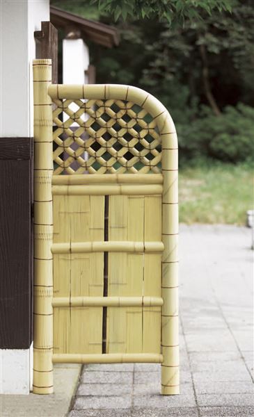 楽天市場】竹垣（虎竹玉袖垣）幅45〜75cm : 虎斑竹専門店 竹虎