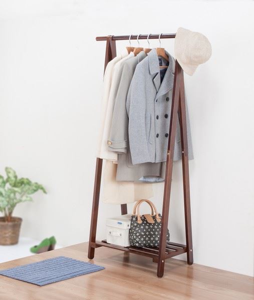 楽天市場】【幅40cm】Tito 棚付きスリムハンガーラック ストーングレー