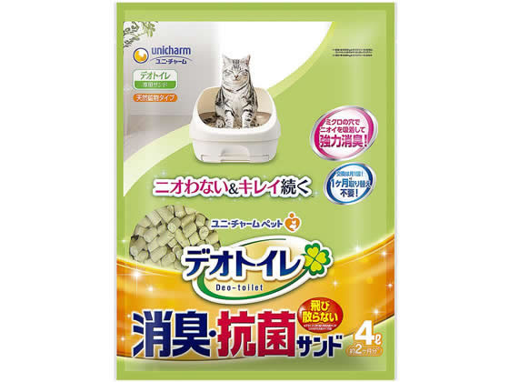 ユニチャーム 取替サンド デオトイレ 消臭サンド 4L デオトイレ 猫砂 ユニチャーム 4L 取替サンド 飛び散らない