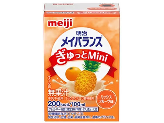 明治 メイバランスぎゅっとMini 96本 楽天市場】明治 メイバランスぎゅっとMini アソートBOX 100ml×6種×4本
