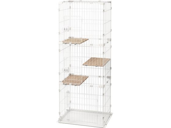 楽天市場】コンパクトキャットケージ3段 CCC-168 ダークグレー