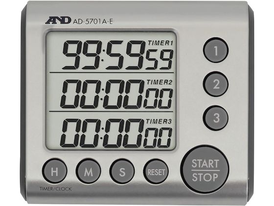 A&D/3チャンネル100時間タイマー AD-5701A-EAD-5701A-E 5740060画像
