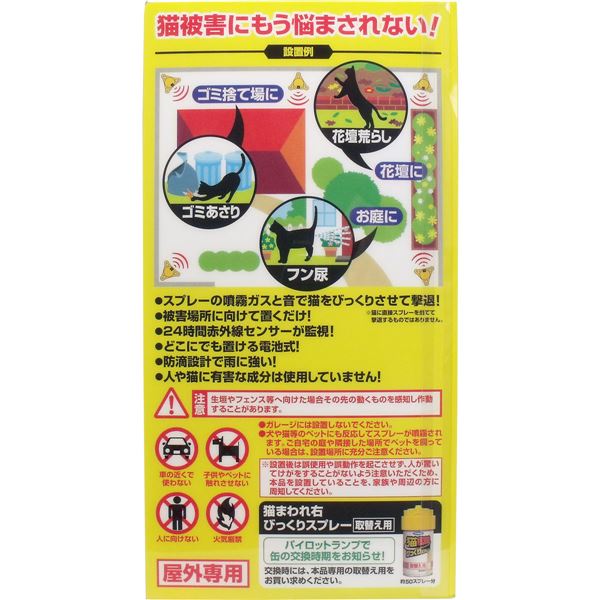 楽天市場 猫まわれ右 びっくりスプレーセット 西新オレンジストア
