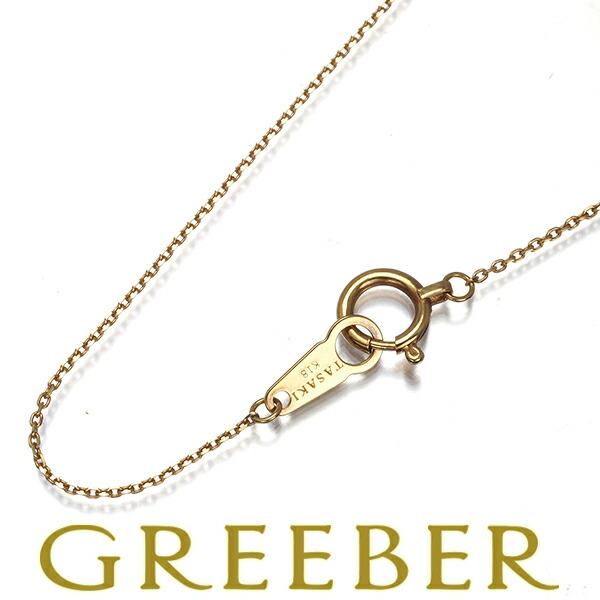 ★ポイント5倍対象商品★ TASAKI タサキ チェーンネックレス カットアズキ ロング 60cm K18YG Necklace【中古】BLJ|グリーバー