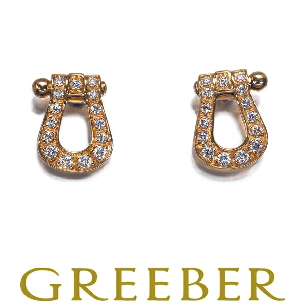 FRED フレッド ピアス ダイヤ ダイヤモンド フォース10 SM K18YG 保証書 Pierce【中古】BLJ