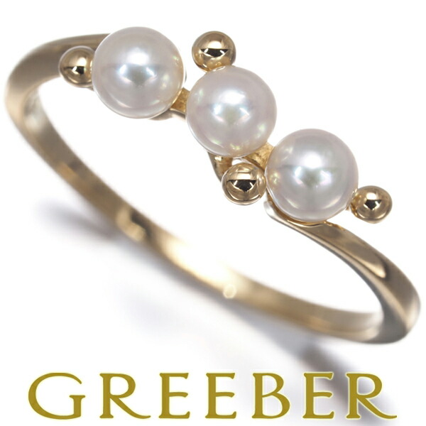 MIKIMOTO ミキモト リング ベビー パール 真珠 3.5mm 10.5号 K18YG Pearl Ring 指輪 【中古】BLJ｜グリーバー