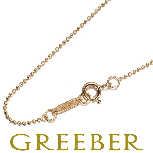 Tiffany&Co. ティファニー チェーンネックレス ボール 46cm K18PG Necklace【中古】BLJ