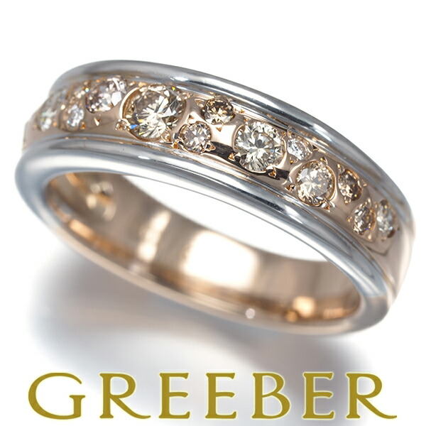 ★ポイント5倍対象商品★ KASHIKEY カシケイ リング ダイヤ ダイヤモンド 0.50ct メランジェ 10.5号 K18PG/WG Ring 指輪 【中古】BLJ|グリーバー