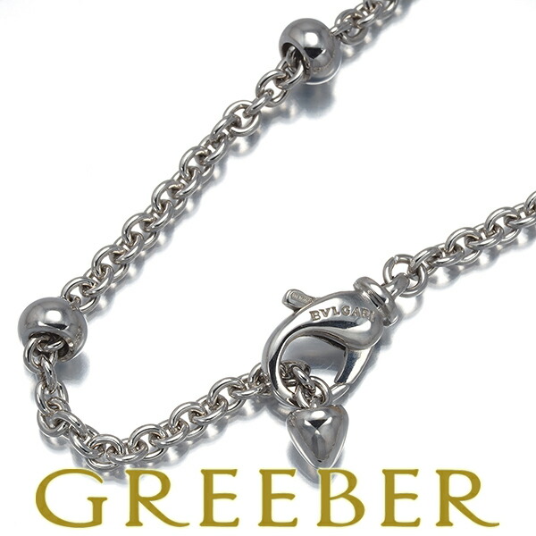 ★ポイント5倍対象商品★ BVLGARI ブルガリ チェーンネックレス カテーネ 49cm K18WG Necklace【中古】BLJ|グリーバー
