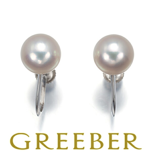 TASAKI タサキ イヤリング パール 真珠 7.6mm 一粒 K14WG Earrings【中古】BLJ｜グリーバー