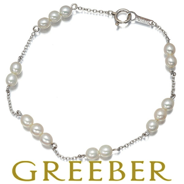 ★ポイント5倍対象商品★TASAKI タサキ ブレスレット パール 真珠 4.0mm ステーション K18WG Bracelet【中古】BLJ