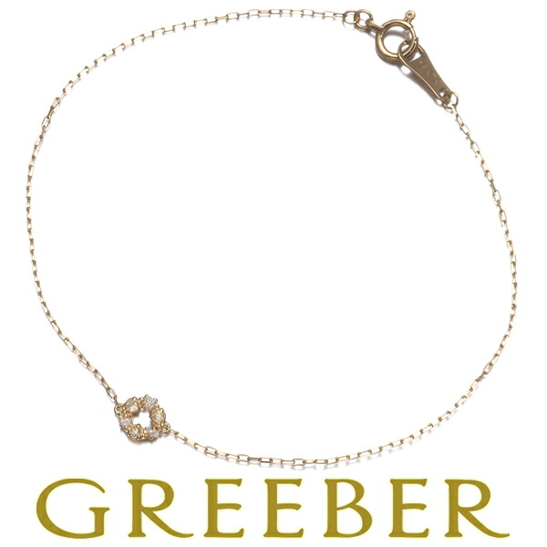 楽天市場】アガット ローズカット ダイヤモンドブレスレット/K10YG/416