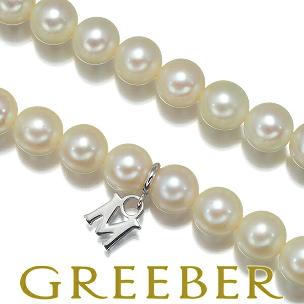 ★ポイント5倍対象商品★ MIKIMOTO ミキモト ネックレス パール 真珠 5.0-5.5mm シルバー 袋 Necklace【中古】BLJ