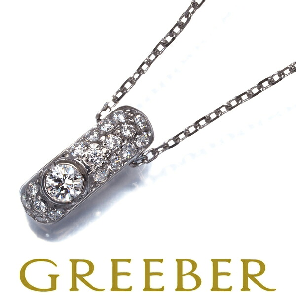 MIKIMOTO ミキモト ネックレス ダイヤ ダイヤモンド 0.24ct パヴェ K18WG Necklace【中古】BLJ 大幅値下げ品｜グリーバー