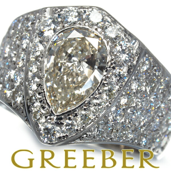 Genj 【楽天市場】【要獲得!先着順最大3万円クーポン!】ダイヤ ダイヤモンド 1.188ct/1.67ct ペアシェイプカット パヴェ リング ...