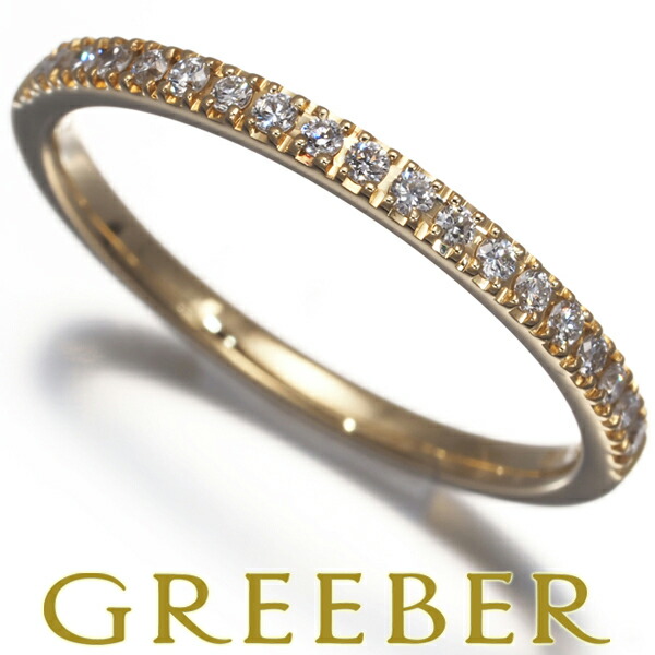 楽天市場】ベルシオラ 指輪 K18YG ダイヤ0.12ct ハーフエタニティ