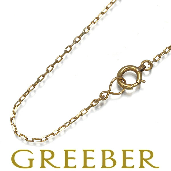 14日20:00スタート！★ポイント5倍対象商品★ カットアズキ チェーンネックレス 40cm K14YG Necklace【中古】GENJ