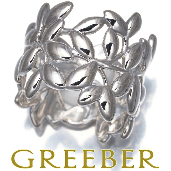 ジュン 様Tiffany　オリーブ　リーフ　バイパス　リング　シルバー　14号 ジュン 様Tiffany オリーブ リーフ バイパス リング シルバー 14号