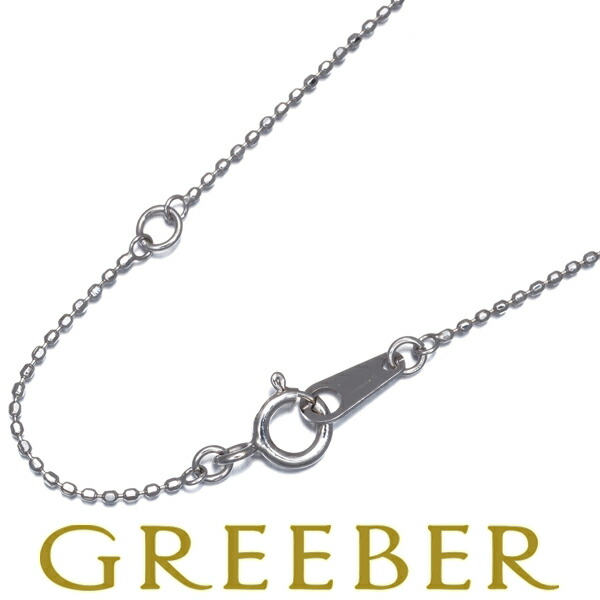 ★ポイント5倍対象商品★ カットボール チェーンネックレス 40cm K14WG Necklace【中古】GENJ｜グリーバー