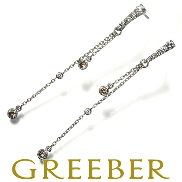 KASHIKEY カシケイ ピアス ダイヤ ダイヤモンド 0.30ct/0.52ct K18WG Pierce【中古】BLJ