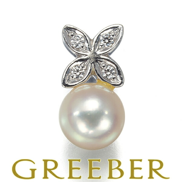 楽天市場】ミキモト MIKIMOTO ピアス リボンモチーフ パール 約3.9mm珠