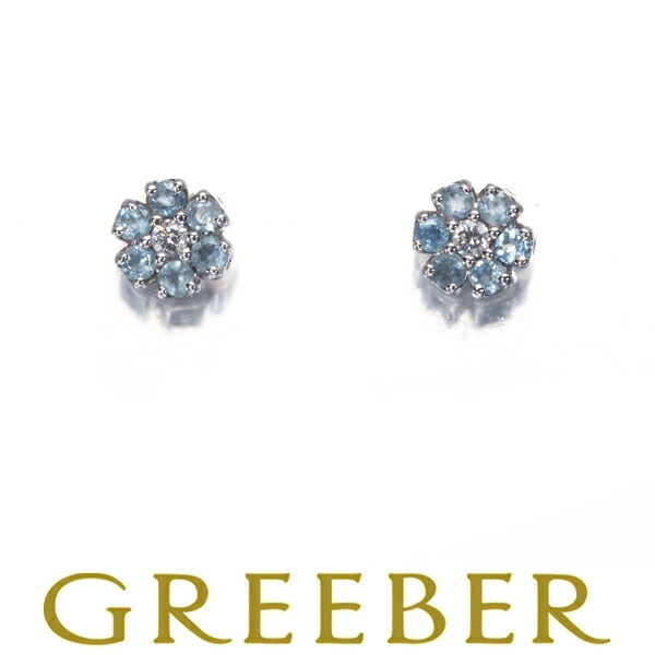 楽天市場】ポンテヴェキオ フラワー ブラックダイヤモンド ピアス K18