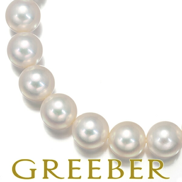 MIKIMOTO ミキモト ネックレス パール 真珠 8.0-8.5mm K18WG Necklace【中古】BLJ
