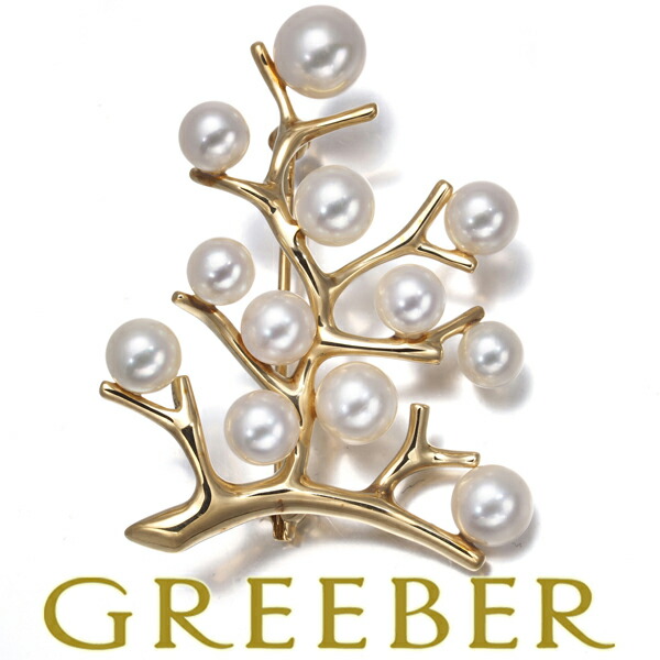 K18 PG ミキモト クリスマスツリー ピンブローチ ペンダントトップ ミキモト MIKIMOTO ピンブローチ クリスマスツリーモチーフ